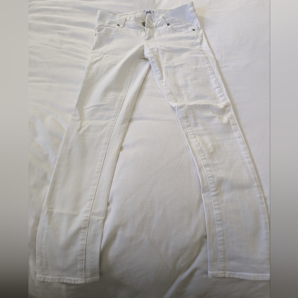 PAIGE Crisp White Denim Pants